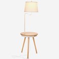 thumbnail image 2 of Brightech Owen Wireless Charging Station Bedside End Table w/Built In Lamp, Wood, 2 of 11