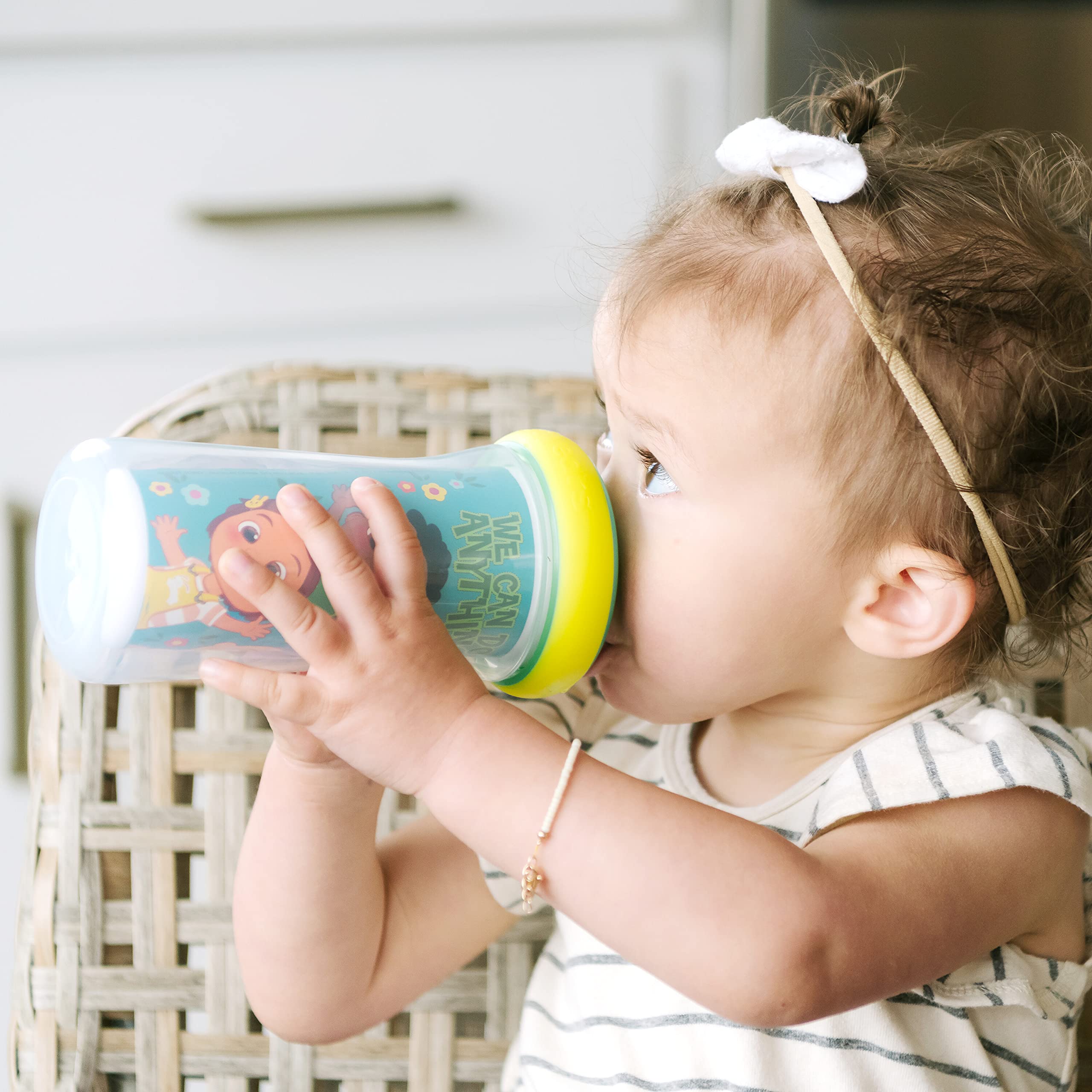 The First Years Cocomelon Kids Insulated Sippy Cups - Dishwasher Safe Spill Proof Toddler Cups - Ages 12 Months and Up - 9 Ounces - 2 Count - image 4 of 7