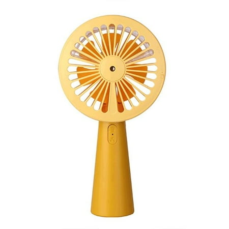 

DancePeanut Mini Handheld Air Humidifying Spray Fan Usb Rechargeable Cooler Fan with 3 Adjustable Wind Speed