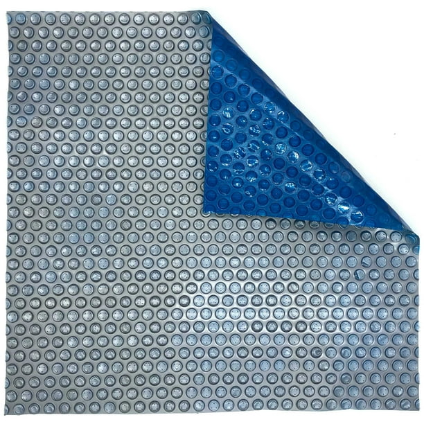 Blue Wave 14mil Solar Blanket for Rectangular InGround Pools Silver