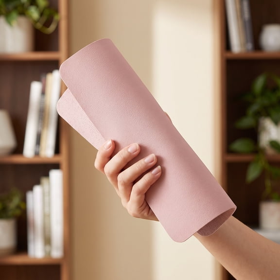 BESTYASH Non- Gaming Mat with Cushioned PU for Computer Desk and Office Use