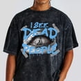 thumbnail image 2 of 14 University Blue 14s Washed Shirt, I See People, Shirts Match Sneakers, 2 of 3