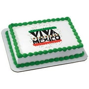 Viva Mexico Edible Icing Image for 6 inch Round Cake