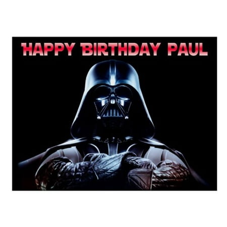 Star Wars Darth Vader Edible Cake Image Topper Party Cake