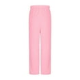 thumbnail image 4 of Aihuaihua Girls Polar Sweatpants Kids Warm Fuzzy Trousers Cute Y2K Trendy Baggy Pants Casual Fall Winter Clothing, 4 of 9