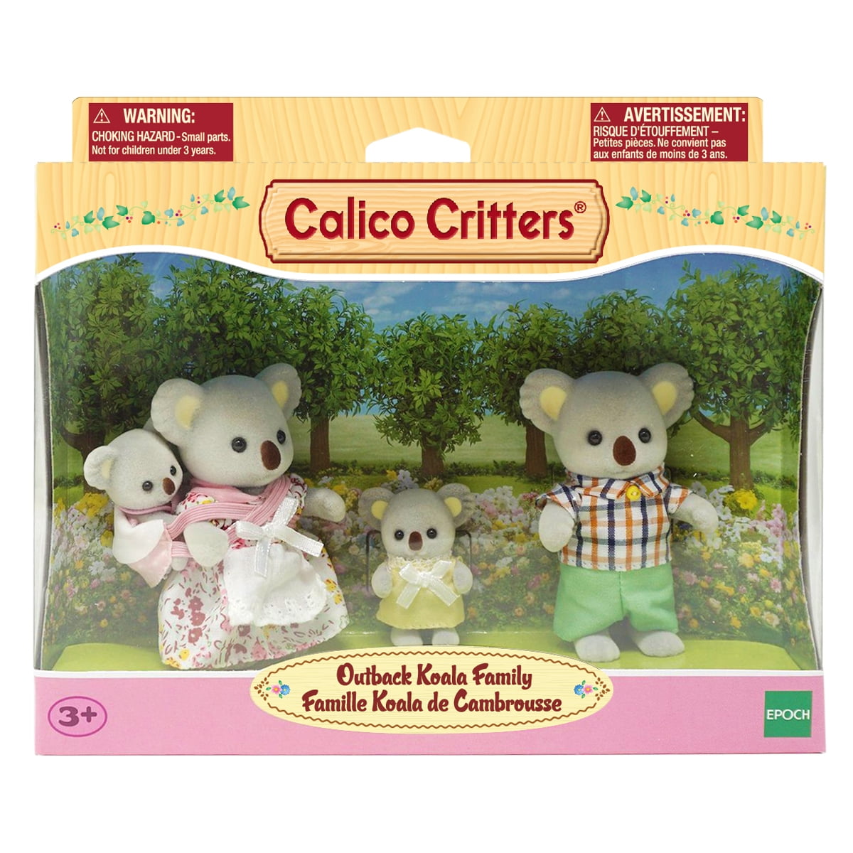 Calico Critters Outback Koala Family, Set of 4 Collectible Doll Figures