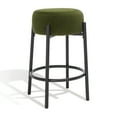 thumbnail image 5 of SAFAVIEH Couture Paisleigh Round Backless Counter Stool, Forest Green/Black, 5 of 10