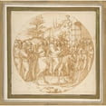 thumbnail image 2 of Ercole Setti 20x20 Gold Ornate Framed and Double Matted Museum Art Print Titled - The Entrance of Christ into Jerusalem (16th Century), 2 of 4