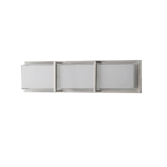 allen   roth  Brighton 20-in 1-Light Brushed Nickel LED Modern/Contemporary Vanity Light Bar