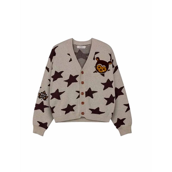 Cardigan Unisex Grimey Mud'S The Residence Gris GNKG194BCO