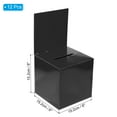 thumbnail image 2 of Unique Bargains Ballot Box 6'x6'x6' Raffle Box with Removable Header Board Suggestion Box Cardboard Box Black 12Pack, 2 of 5
