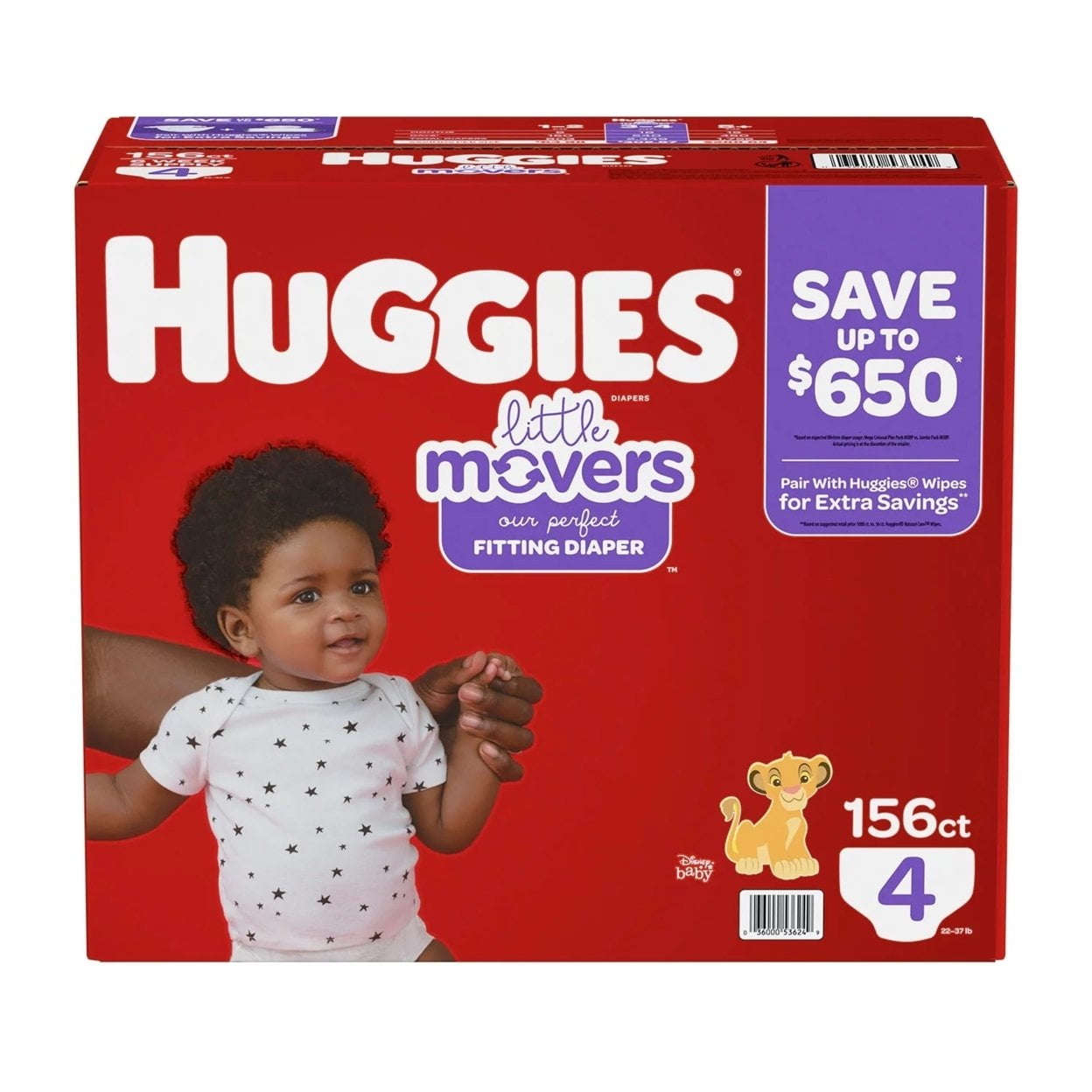 【サイズ交換ＯＫ】 4 Size Movers Little Huggies Diapers Pounds 22-37 Babies for その他 加工食品