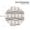thumbnail image 3 of Kll Octagon Drink Coasters Set Of 4,Pu Leather Absorbent Coasters Set Decorative Coffee Cup Coasters Housewarming Gift For Home Decor-Anchors And Ropes, 3 of 9