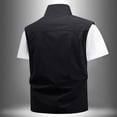 thumbnail image 6 of WRFWUL Mens Sleeveless Stand Collar Vest Lightweight Zip Up Outdoor Utility Gilet Casual Travel Workwear Jacket with Pockets, 6 of 7