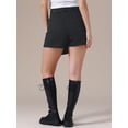 thumbnail image 4 of DARING DIVA Women's High Waist Western Asymmetrical Denim Cargo Skirt 2XL Black, 4 of 7