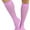Lavender, variant on Women's Fashion Opaque Nylon Knee High Socks - Lavender
