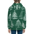 thumbnail image 4 of Kll Unisex Kids Boys Girls Hooded Pocket Pullover Hoodies-Christmas Trees, 4 of 9