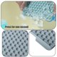 thumbnail image 3 of Bandejas para cubitos de hielo, pequeñas y fáciles de liberar, 104 x 2 piezas, bandejas para hielo triturado pequeñas para enfriar bebidas, café y jugo (paquete de 2 bandejas de hielo azules,, 3 of 5