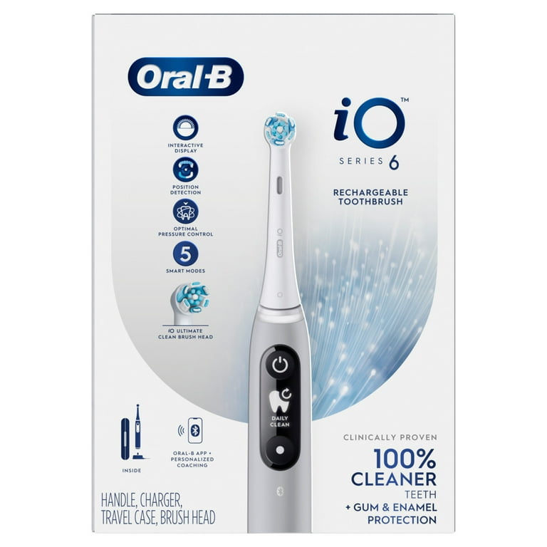 電動歯ブラシ Oral-B iO Series 6 Grey Opal Oral-B iO Series 6 Electric Toothbrush, Gray Opal, with AI
