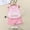 Pink, variant on Nrmvnmi Toddler Girls Pink Summer Casual Suit Cute Graphic Print Sleeveless Round Neck Tank Top   Elastic Waist Shorts 2 Pcs Cotton Set For 6 Months-6 Years