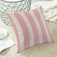 thumbnail image 4 of Hot Pink Summer OutdoorPillow Covers 18 x 18 Inch, Boho Polka Dots Striped Decor Throw Pillows for Couch Bed, Geometric Modern Farmhouse Decorative Pillowcase Linen Cushion Cover Set of 2, 4 of 6