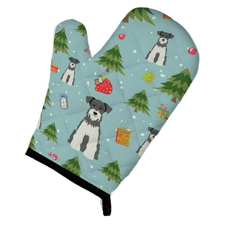 

Carolines Treasures BB4714OVMT Christmas Miniature Schnauzer Salt and Pepper Oven Mitt Large multicolor