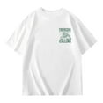 thumbnail image 2 of WhouRiu Big Boys' Tshirts Short Sleeve Letter Printed T Shirt Child Loose Casual Outdoor Tops White,Sizes 8-9, 2 of 5