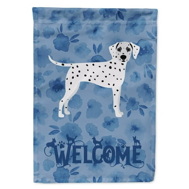 Carolines Treasures CK6074CHF Dalmatian Welcome Flag Canvas House Size Large multicolor