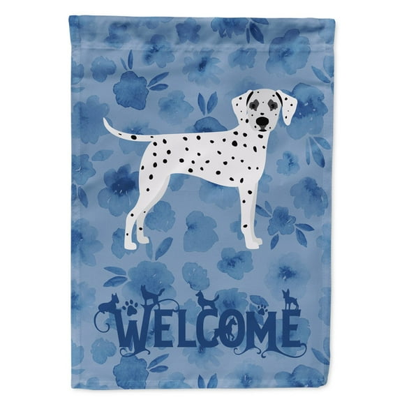 Carolines Treasures CK6074CHF Dalmatian Welcome Flag Canvas House Size Large multicolor
