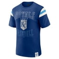 thumbnail image 2 of Men's Darius Rucker Collection by Fanatics Royal Kansas City Royals Distressed Sleeve Stripe T-Shirt, 2 of 6