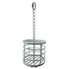 YML PT1 Parrot Bird Treat Cage Metal Basket, White
