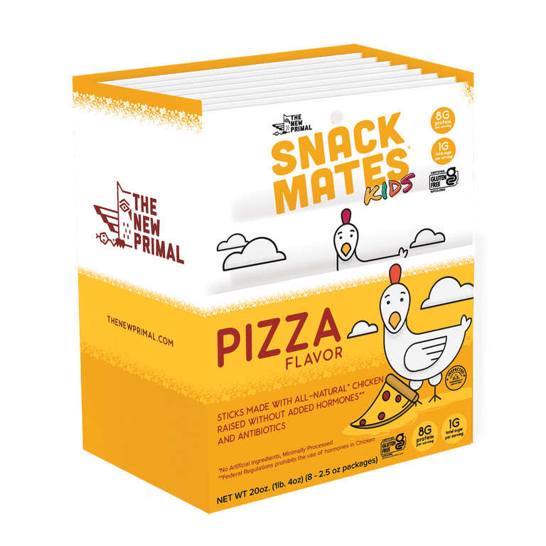 The New Primal Snack Mates Chicken, Pizza Stick, 5-Pack - Walmart.com
