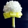 thumbnail image 3 of Wedding Bouquets for Brides Bridesmaids Artificial Flower with Ribbon Wedding Bride Holding Roses, 3 of 4