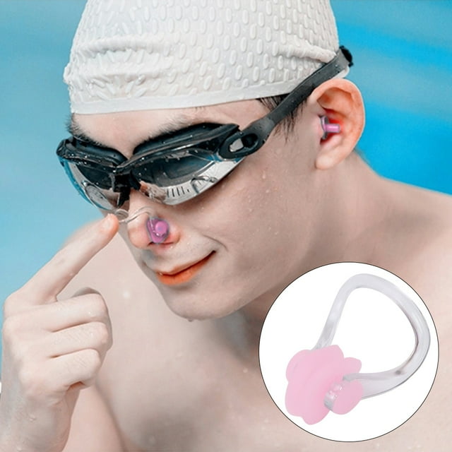 Pince à Nez Réutilisable en Silicone Souple, Imperméable, Protège Efficacement l'Hygiène du Nez, Convient aux Enfants et aux Adultes et Durable à Utiliser