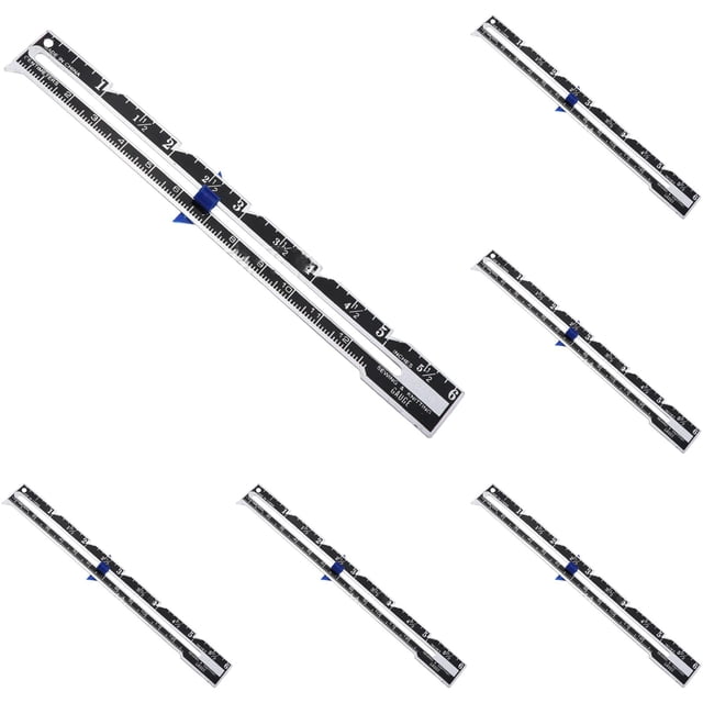 5 Pcs Diy Sewing Seam Gauge Ruler, Sliding Gauge Sewing Measuring Tool, Edge Measuring Button Ruler for Patchworking