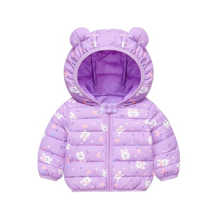 Baby Boys Winter Coat Toddler Puffer Coat Cute Bear Ears with Hoods Windproof Down Jacket for Baby Boys Boys Winter Jacket Warm Thick Clothes 6-12 Months