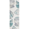 thumbnail image 3 of Unique Loom Outdoor Coastal Collection Area Rug - Bodrum (2' x 6' Runner Ivory/Navy Blue), 3 of 7