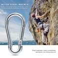 thumbnail image 3 of Mosquetón en forma de D ganchos de bloqueo de seguridad para escalada en roca hebilla multifunción para acampar al aire libre accesorios de protección para senderismo Hugtrwg Para estrenar, 3 of 7