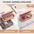 thumbnail image 3 of Funda para gafas Marvolia Hard Shell Large, piel sintética, color rosa, 3 of 7