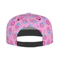 thumbnail image 4 of Gaeub Pink Donuts Flat Bill Snapback Hats Baseball Caps with Adjustable for Running Workouts and Outdoor Activities, 4 of 9