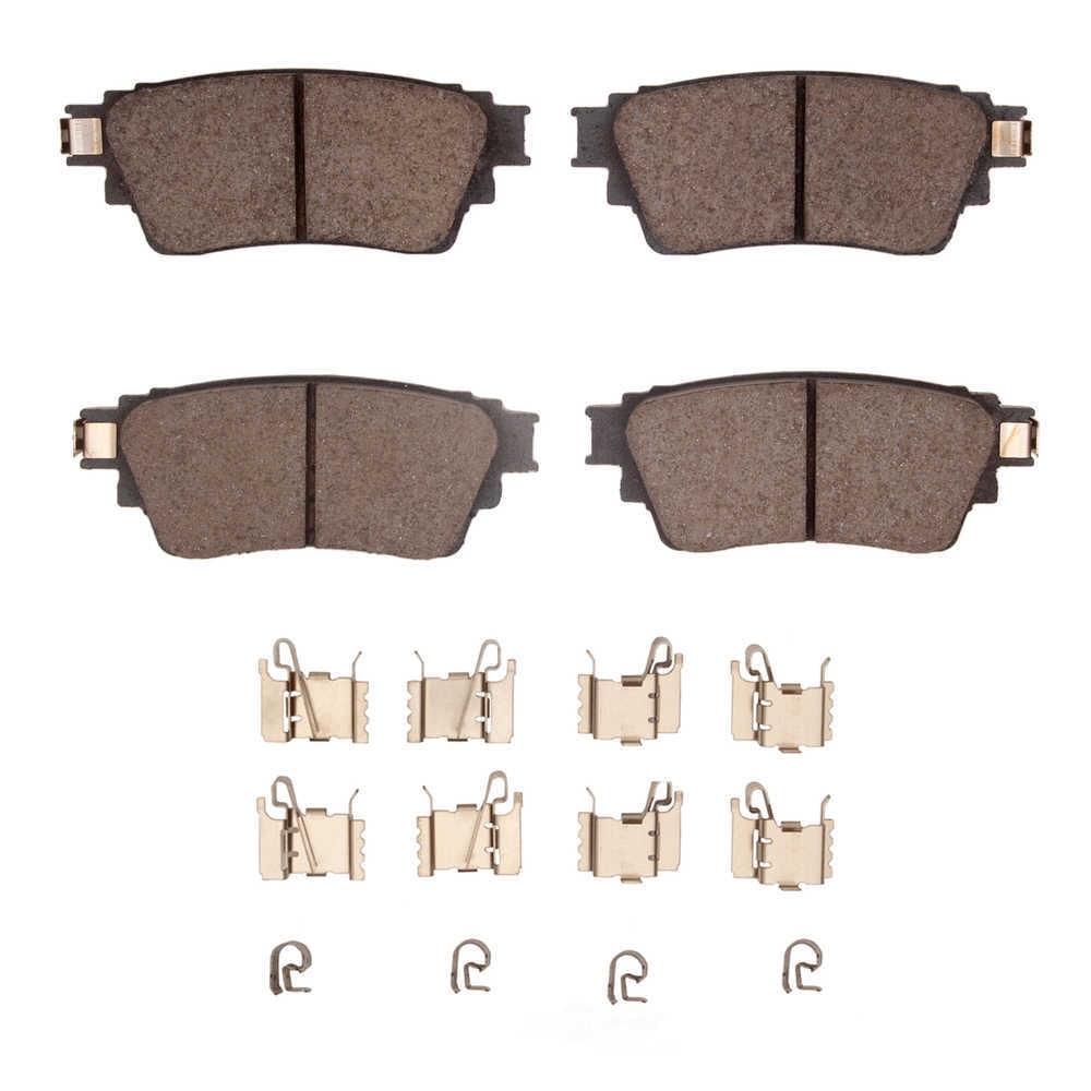 Dynamic Friction Company 1551-2135-01 DFC 5000 Advanced Brake Pads - Ceramic and Hardware Kit - OE
