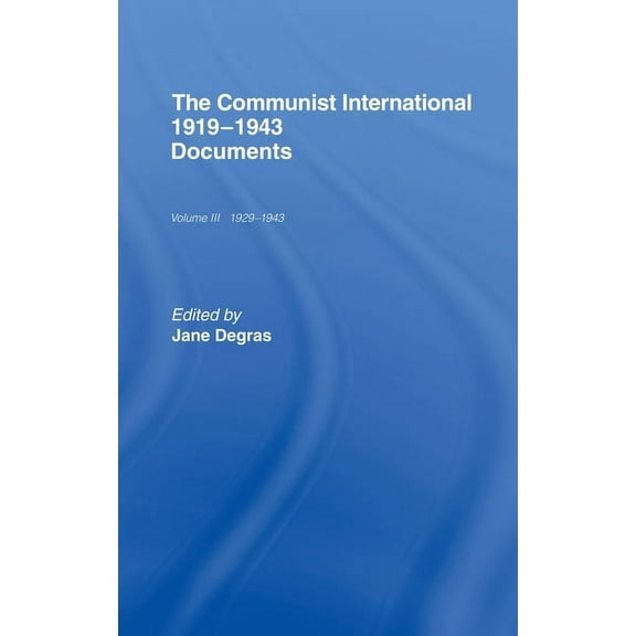 Communist International: Documents, (Hardcover)