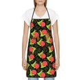 thumbnail image 3 of Easygdp Cartoon Snail Apron Waterdrop Resistant with 2 Pockets,Oil Resistant Cooking Kitchen Chef Apron for Women Men, 3 of 7