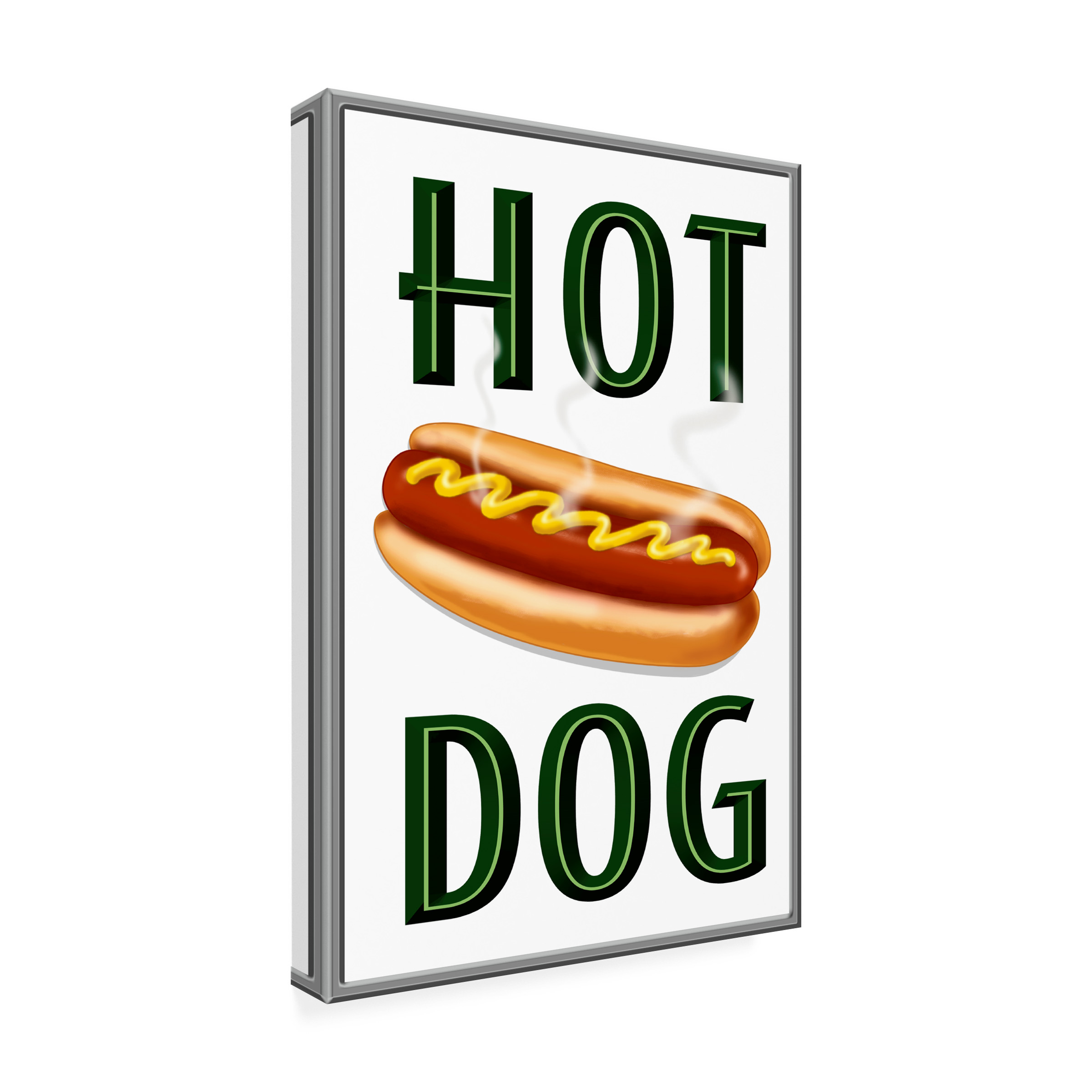 RetroPlanet 'Hot Dog Vertical' Canvas Art