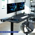 thumbnail image 3 of VIVO Black 60" x 30" Concealed Cable Table Top w/ Pad for Standing Desk Frames, 3 of 8