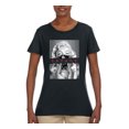 thumbnail image 2 of Wild Bobby, Marilyn Savage Bandana, Streetwear, Women Graphic Tee, Black, Large, 2 of 4