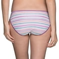 thumbnail image 2 of Vanity Fair Illumination Stripe Print Bikini Panties 18108 5 Lavender purple multi, 2 of 3