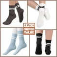 thumbnail image 4 of 60 Pairs Grip Anti Yoga Socks Non Slip Pilates Socks Bulk Anti Skid Barre Ballet Socks for Women Elderly Hospital E194, 4 of 6