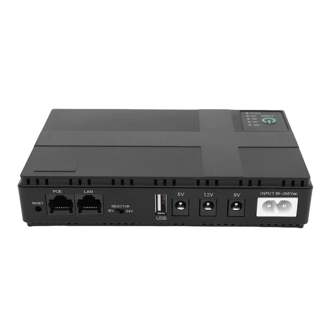 Mini UPS De Respaldo De Batería, Sistemas De Alimentación Ininterrumpida Para Computadora De 18 W Y 10400 MAh Con Salida USB, CC Y PoE, Para Enrutador Doméstico, Módem