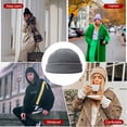 thumbnail image 2 of Qarigey Gorro de lana a la moda para mantener el calor durante mucho tiempo, gorro polar de invierno, transpirable, duradero para deportes al aire libre, Sombreros gris claro, 2 of 6